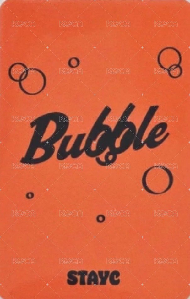 Bubble SC 入場卡 / 場限卡  背面