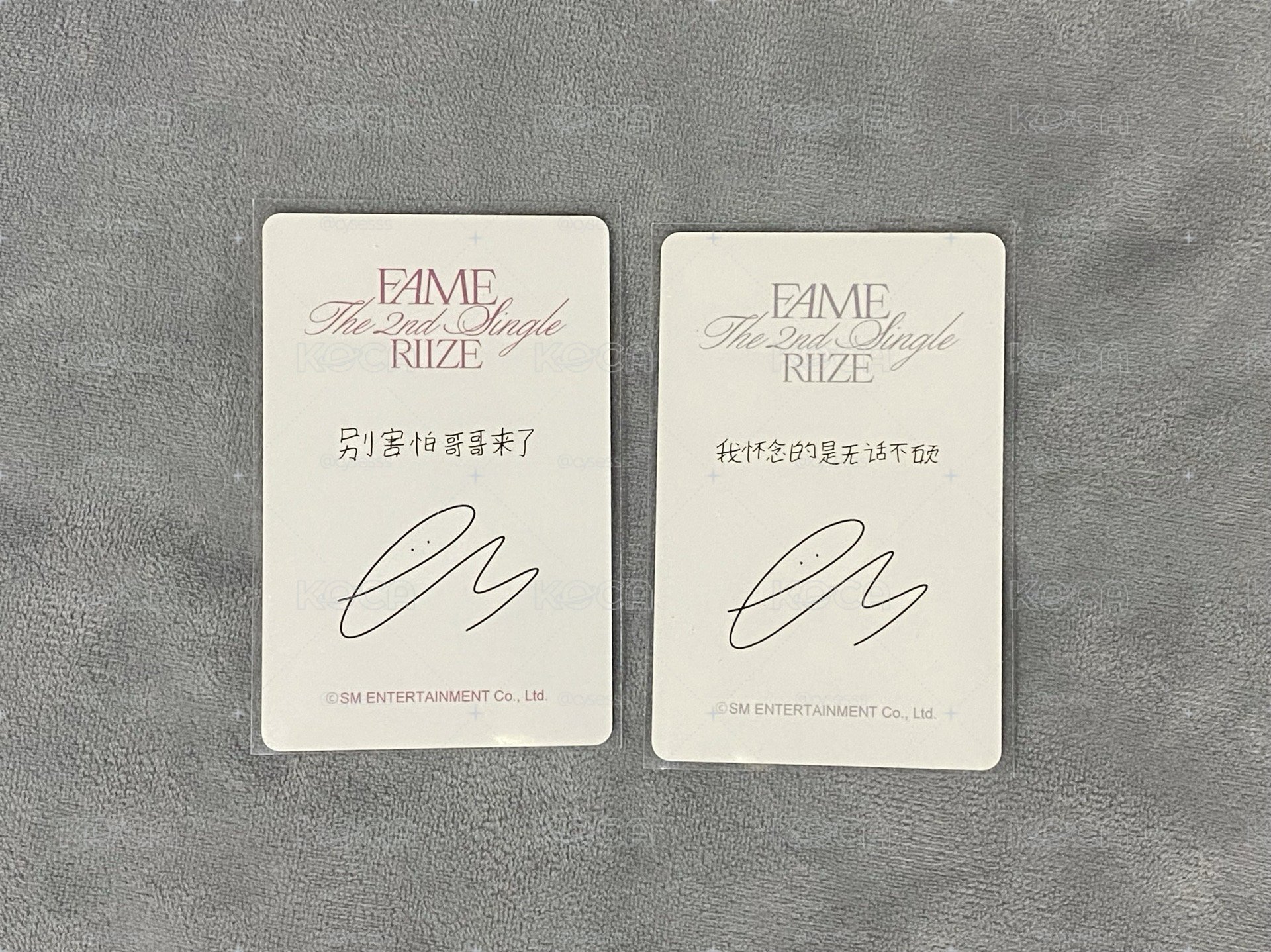 FAME 泡泡摩奇 特典卡 恩