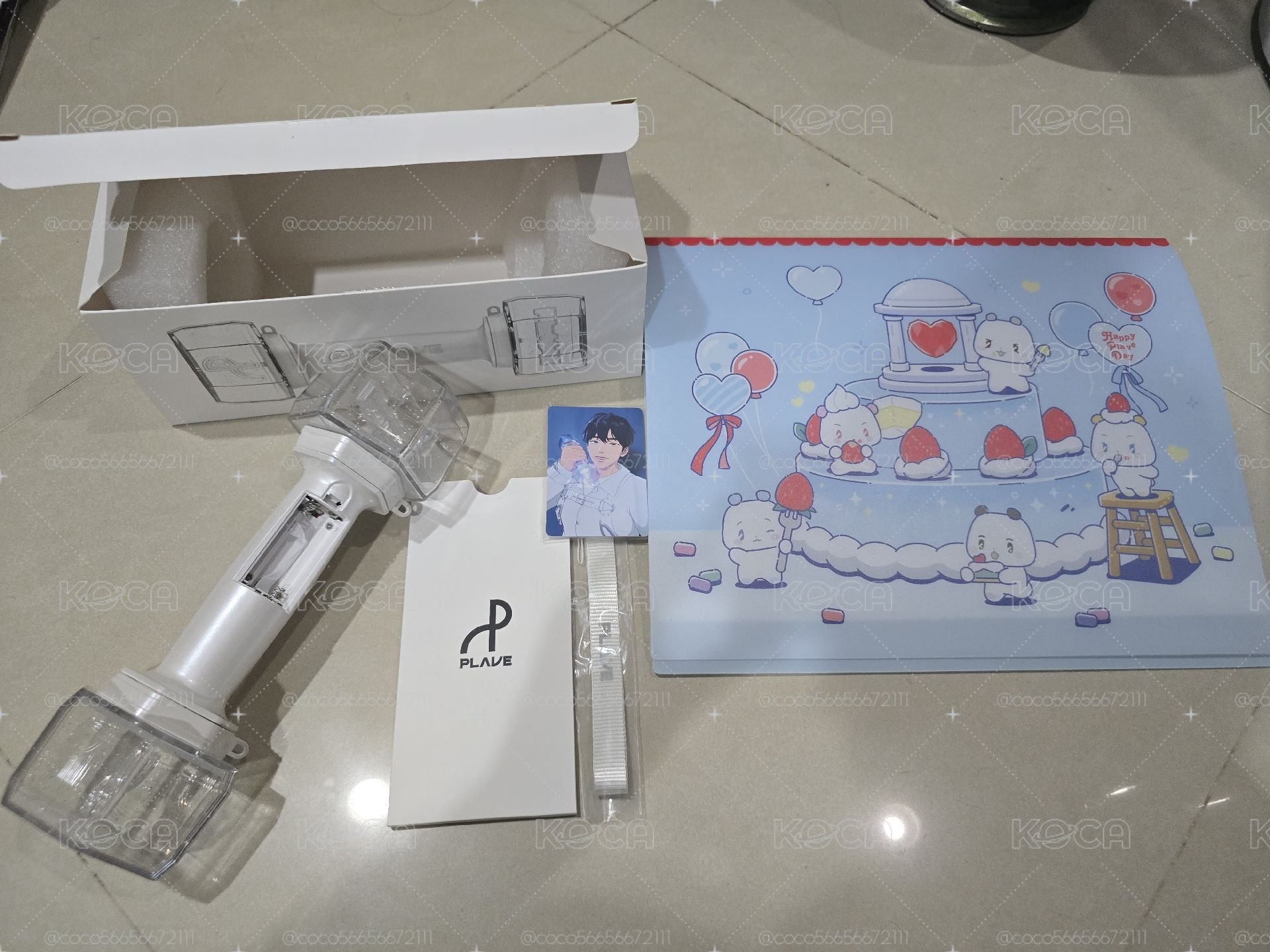 PLAVE 全新手燈送二手卡冊
