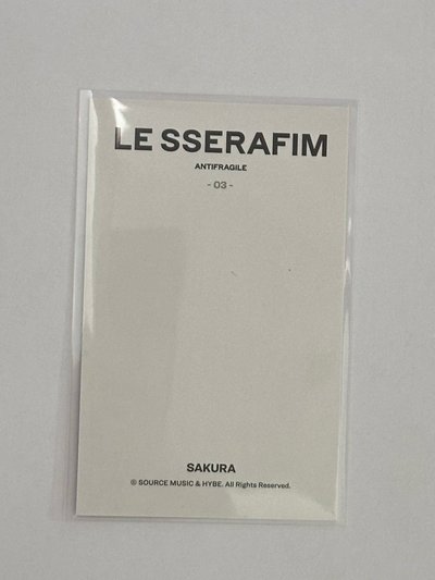 Sakura Antifragile 官周拍立得 編號03