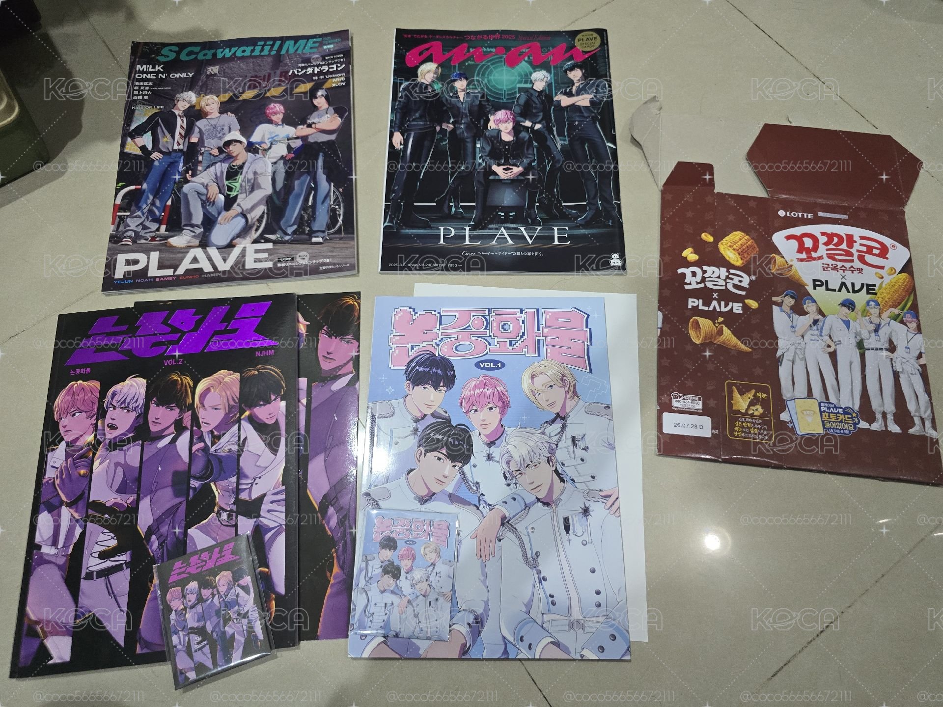 PLAVE 雜誌盤 論中話問1 論中話問2 日雜