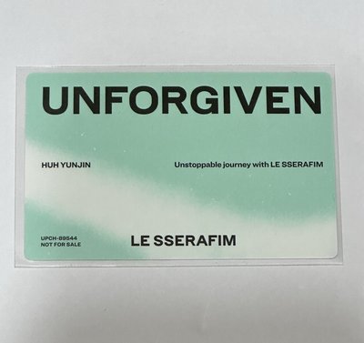 LE SSERAFIM UNFORGIVEN JP 專輯卡