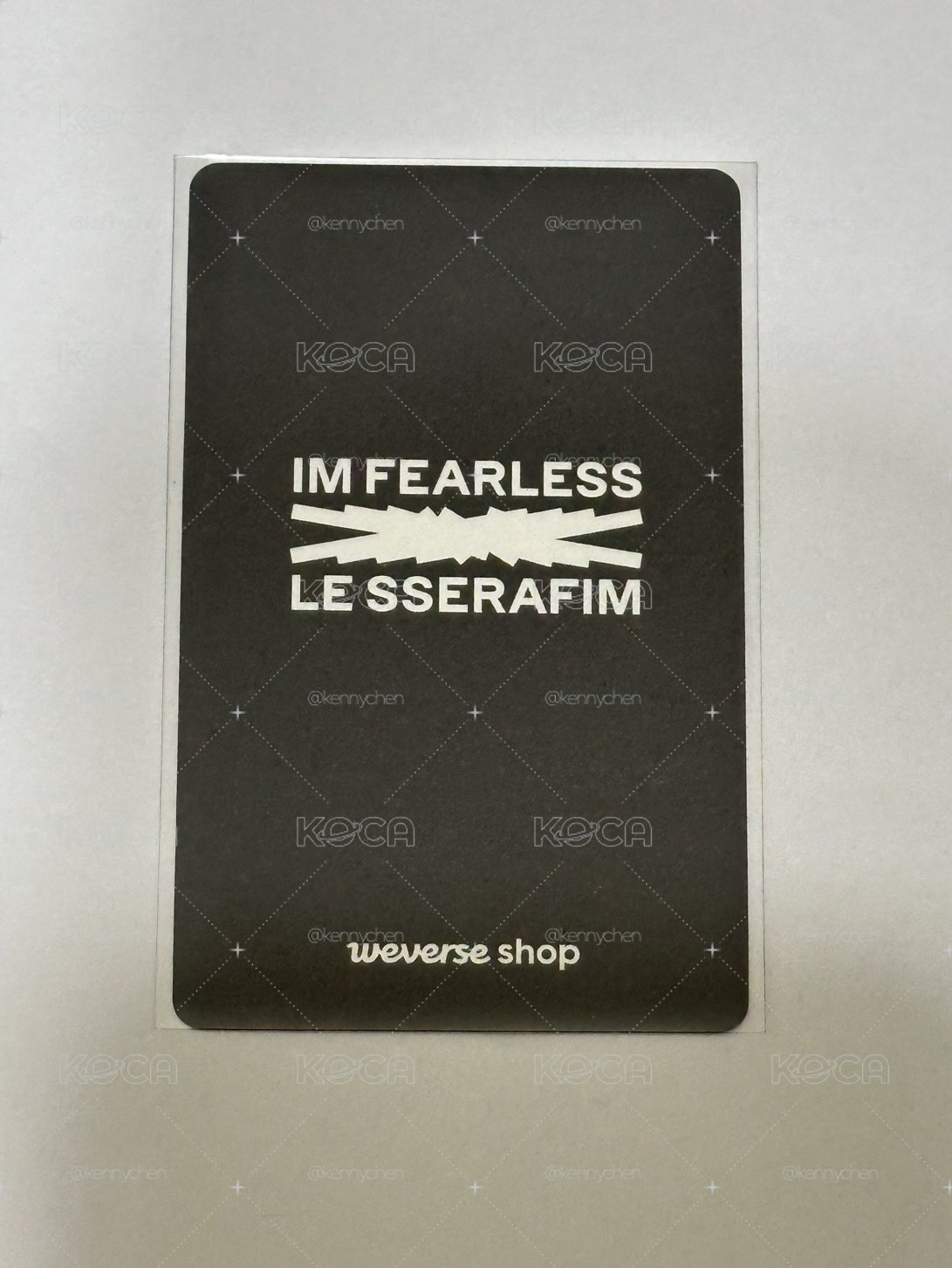 FEARLESS wvs 特典卡 允