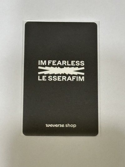 FEARLESS wvs 特典卡 允