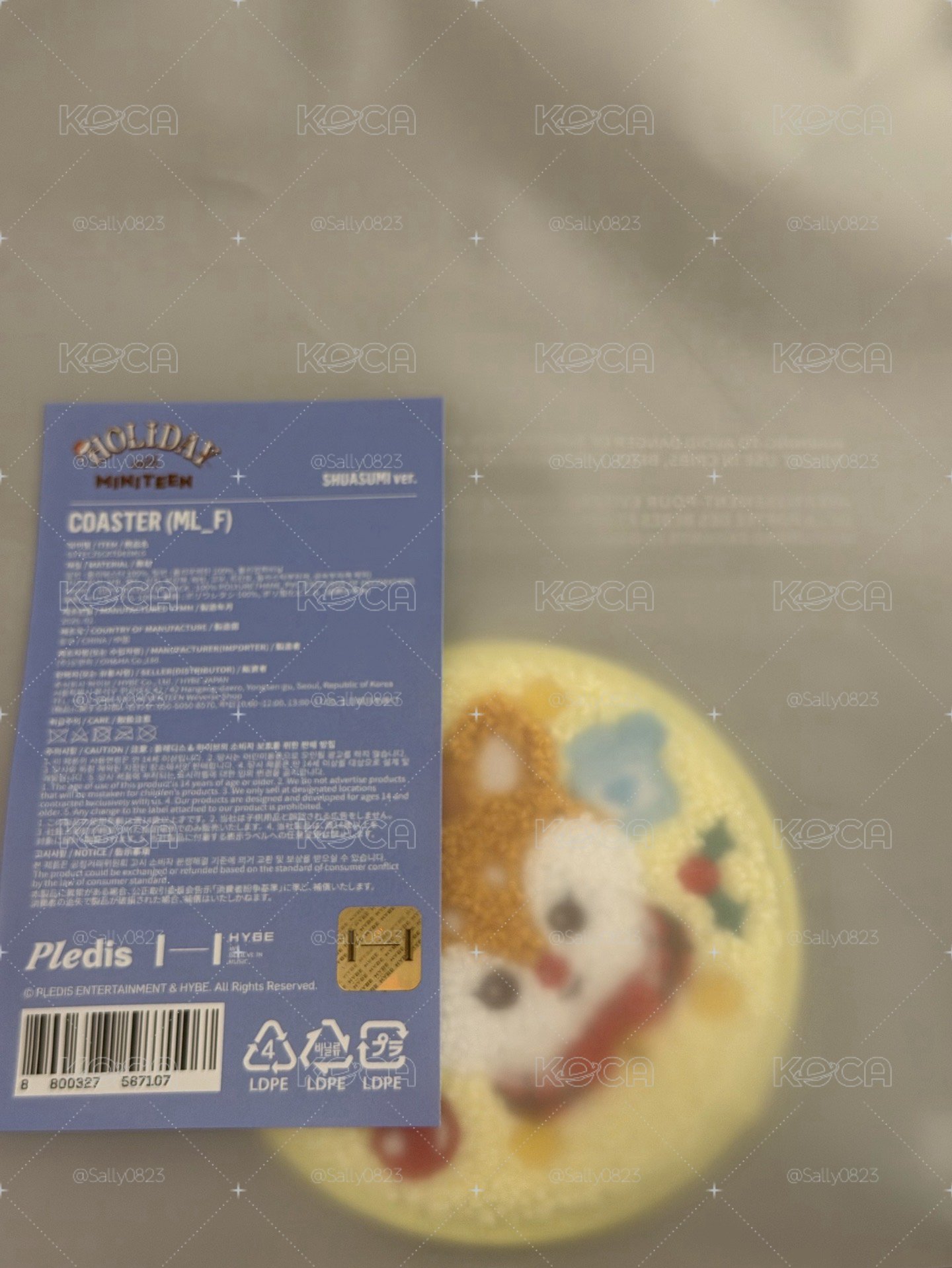 現貨 holiday with miniteen杯墊-秀