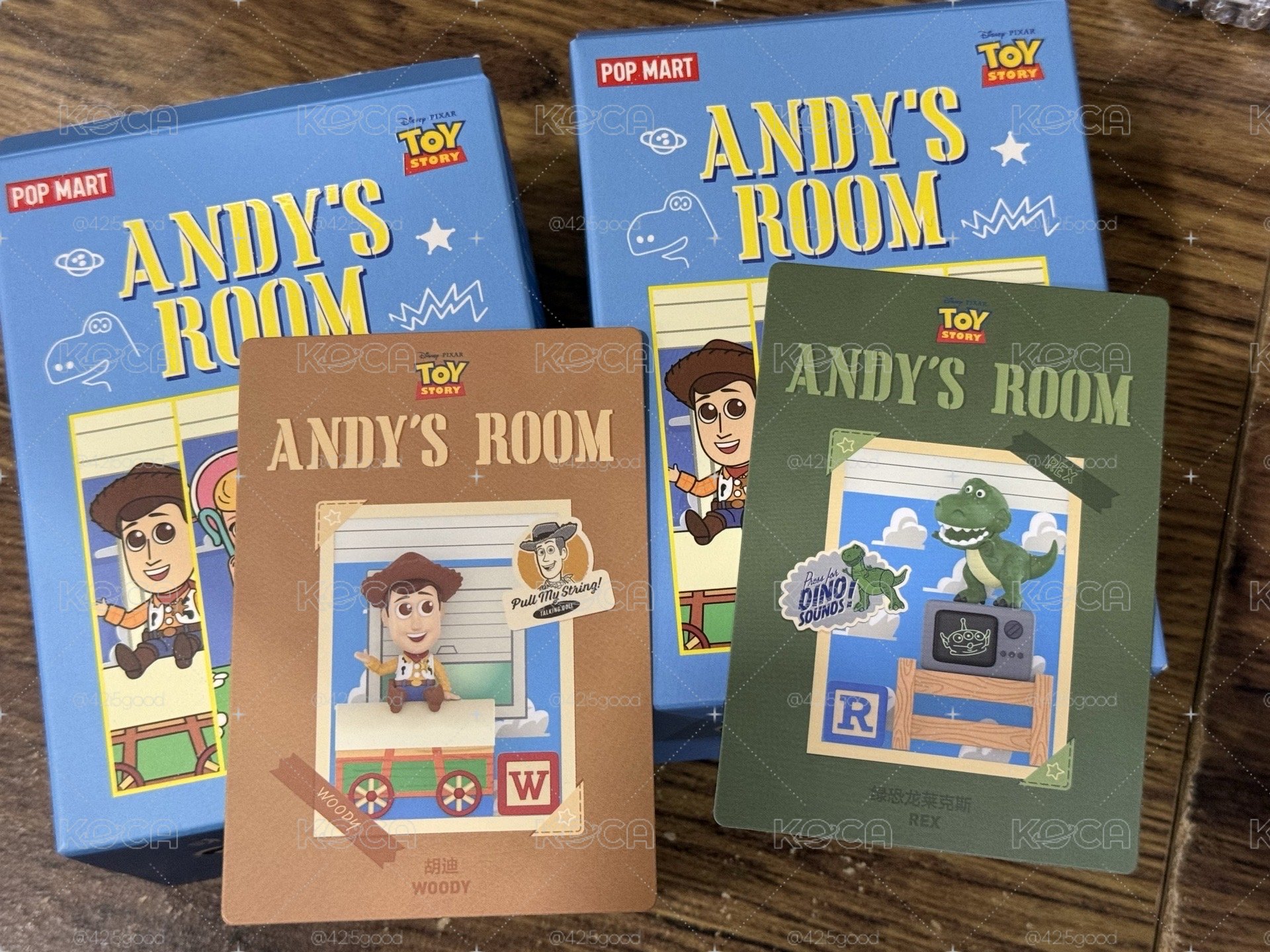 POP MART 玩具總動員 Andy’s room安迪的房間 公仔 胡迪、抱抱龍