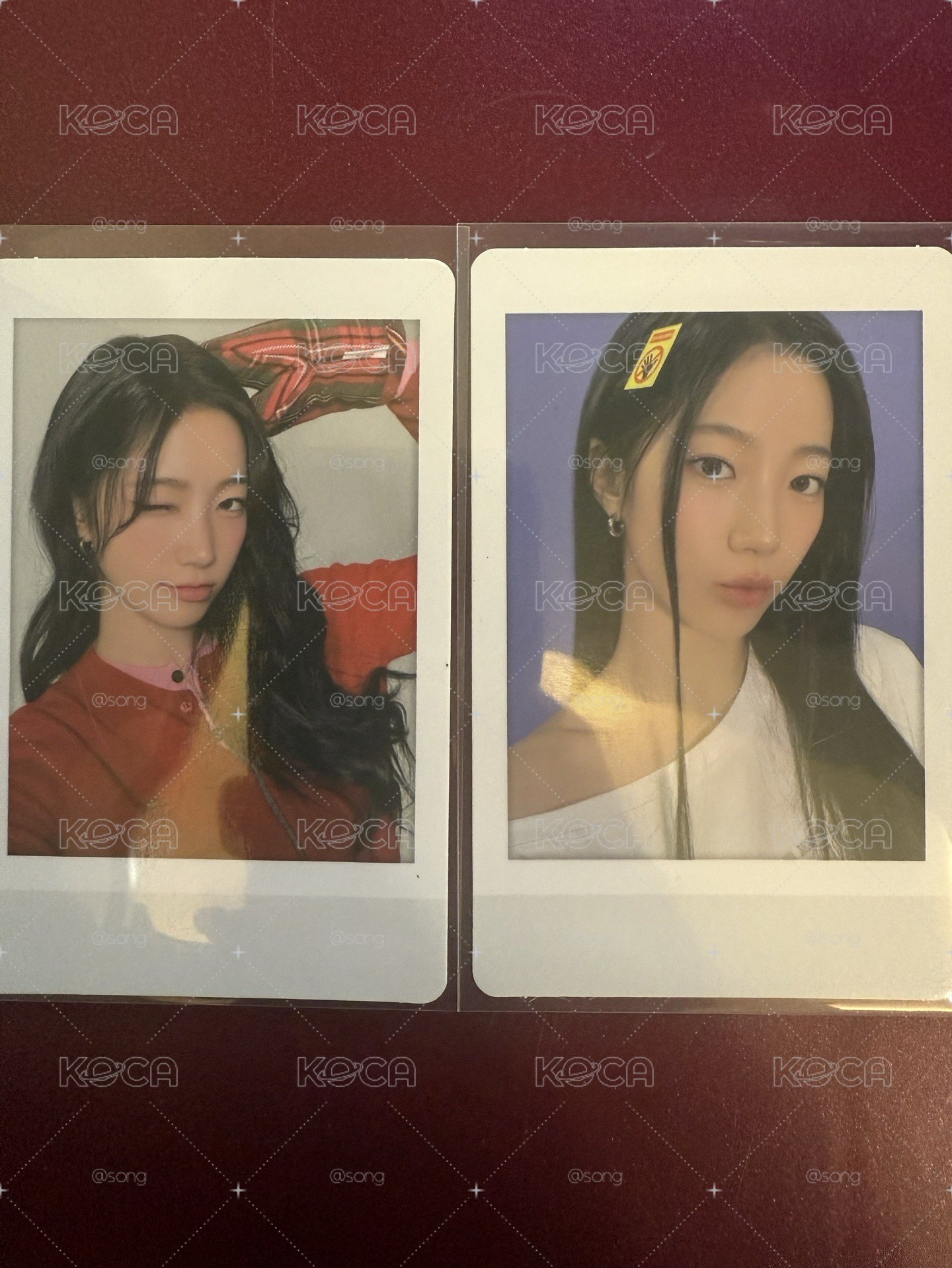 HOT 專輯卡 鐵盒葉拍立得2張