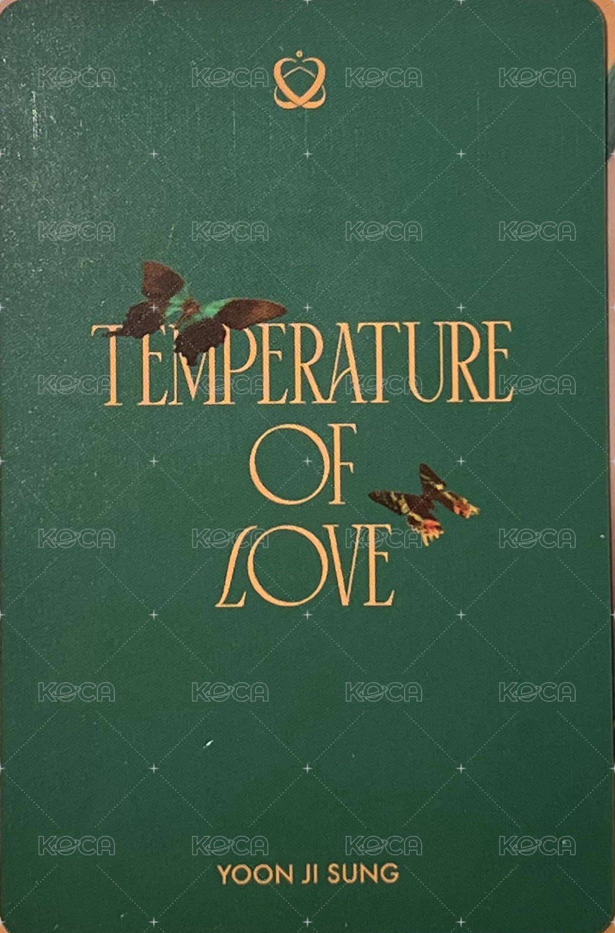 Temperature Of Love 38°C Ver. 專輯卡  背面
