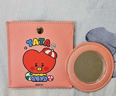 BT21  TATA 隨身鏡與卡夾組 ❤️
