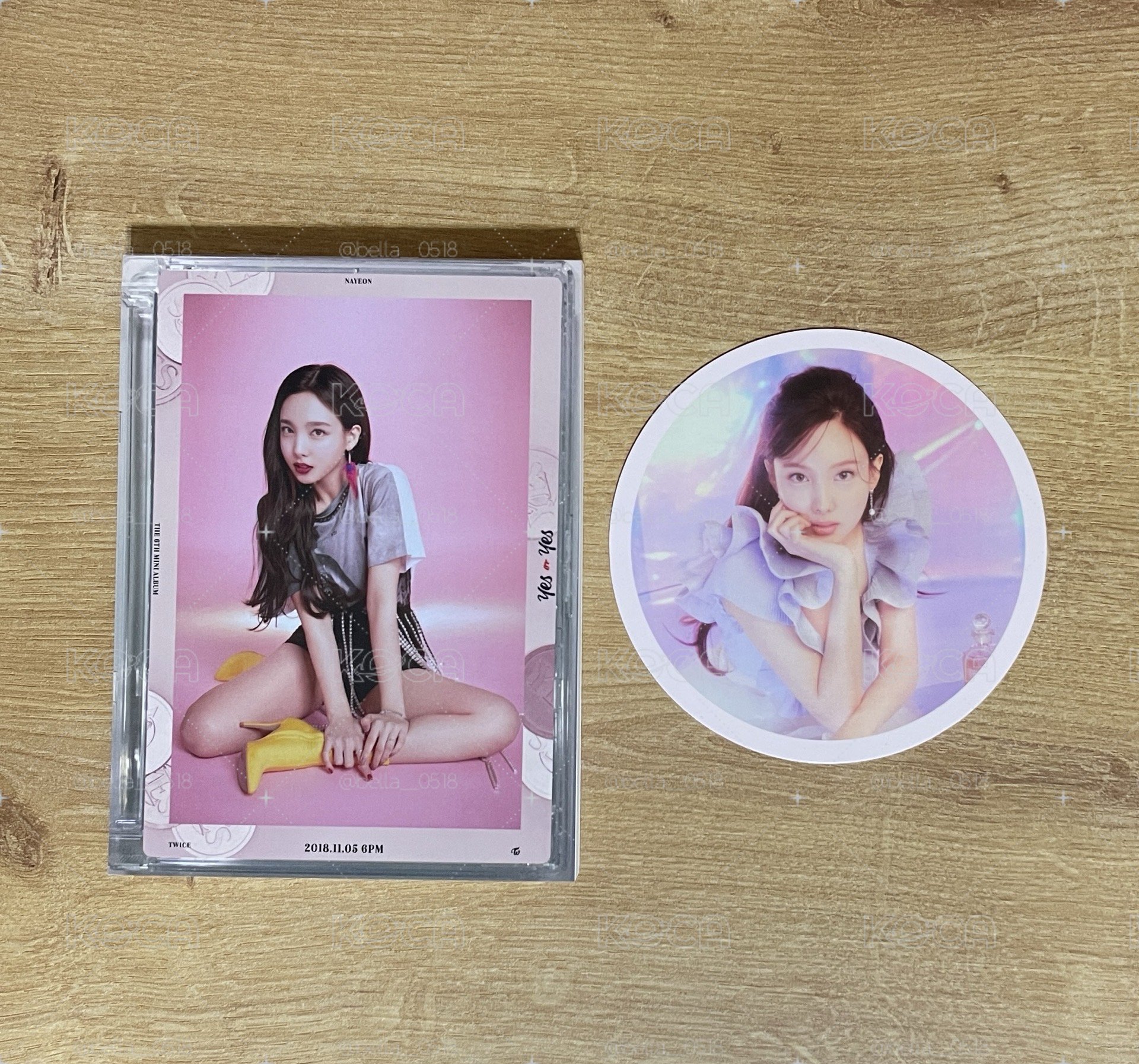 TWICE 娜璉 便條本 圓卡 杯墊