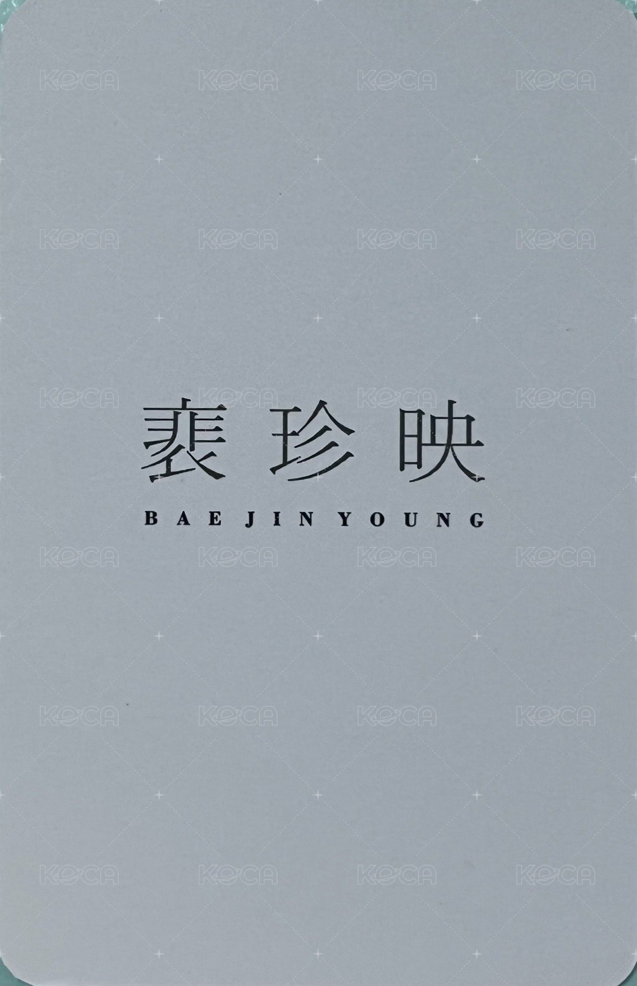1st OFFICIAL FANCLUB 會員禮卡  背面