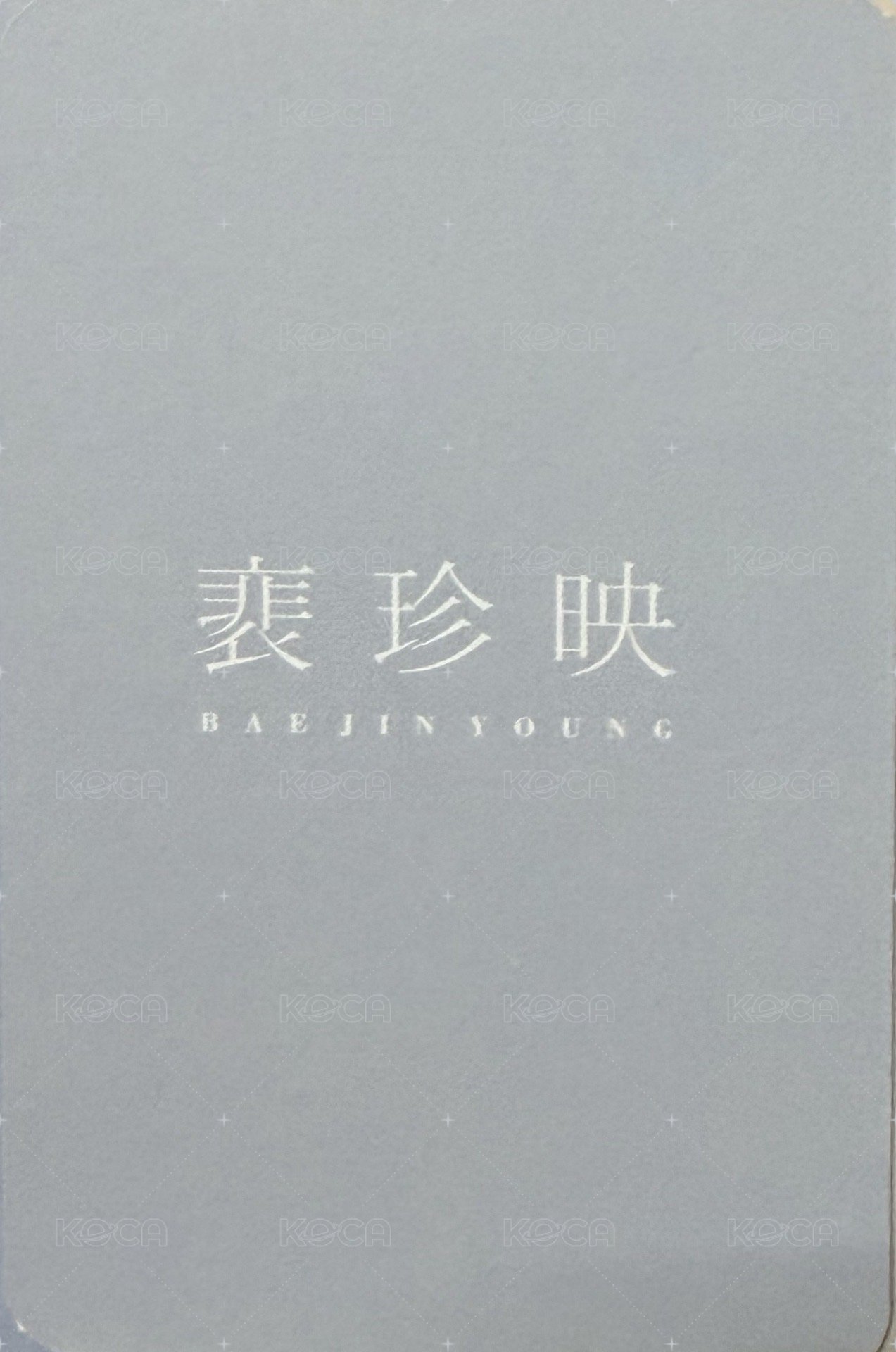 1st OFFICIAL FANCLUB 會員禮卡  背面