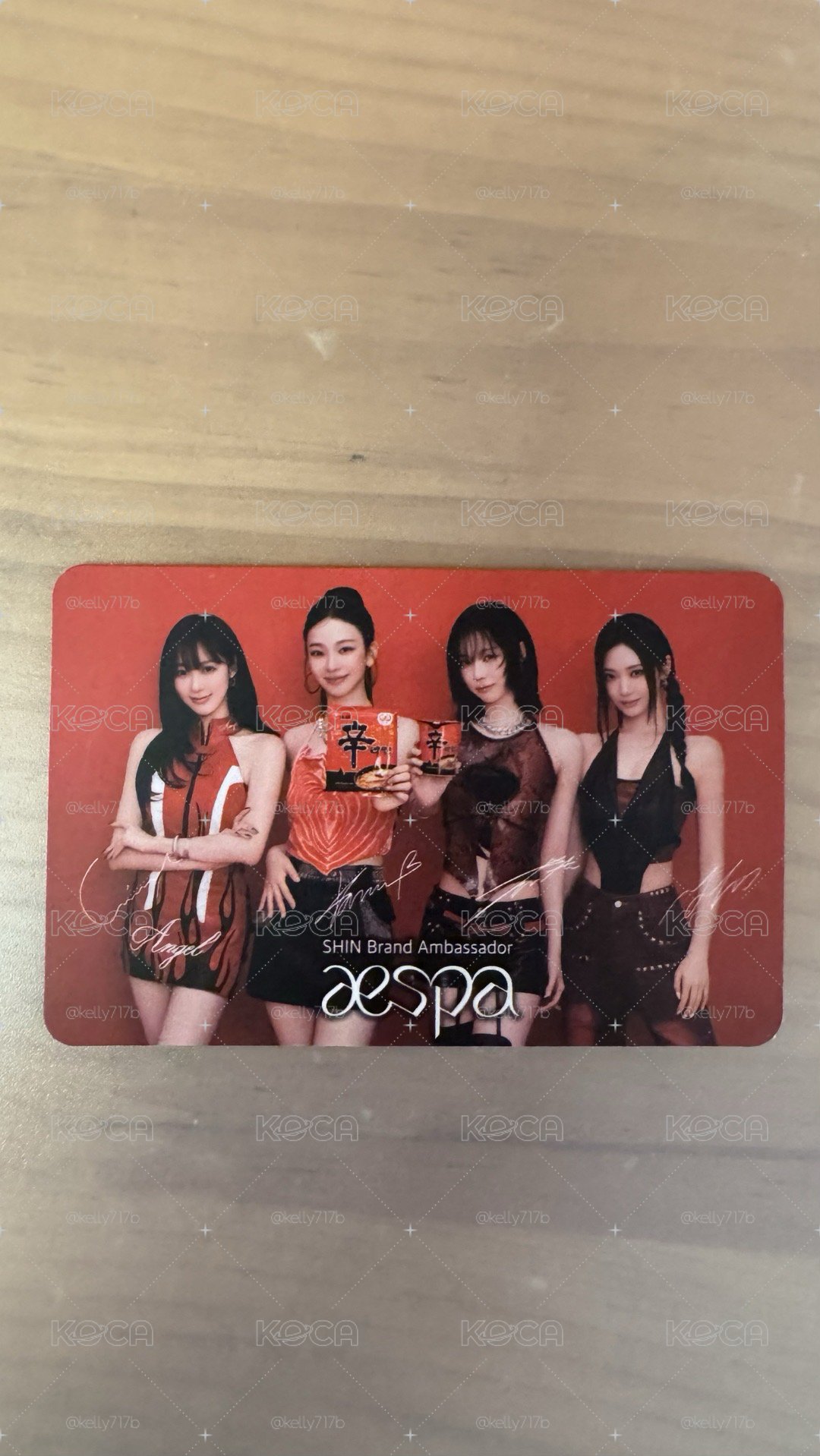 🔥辛拉麵官方代言卡｜aespa 團體卡🔥
