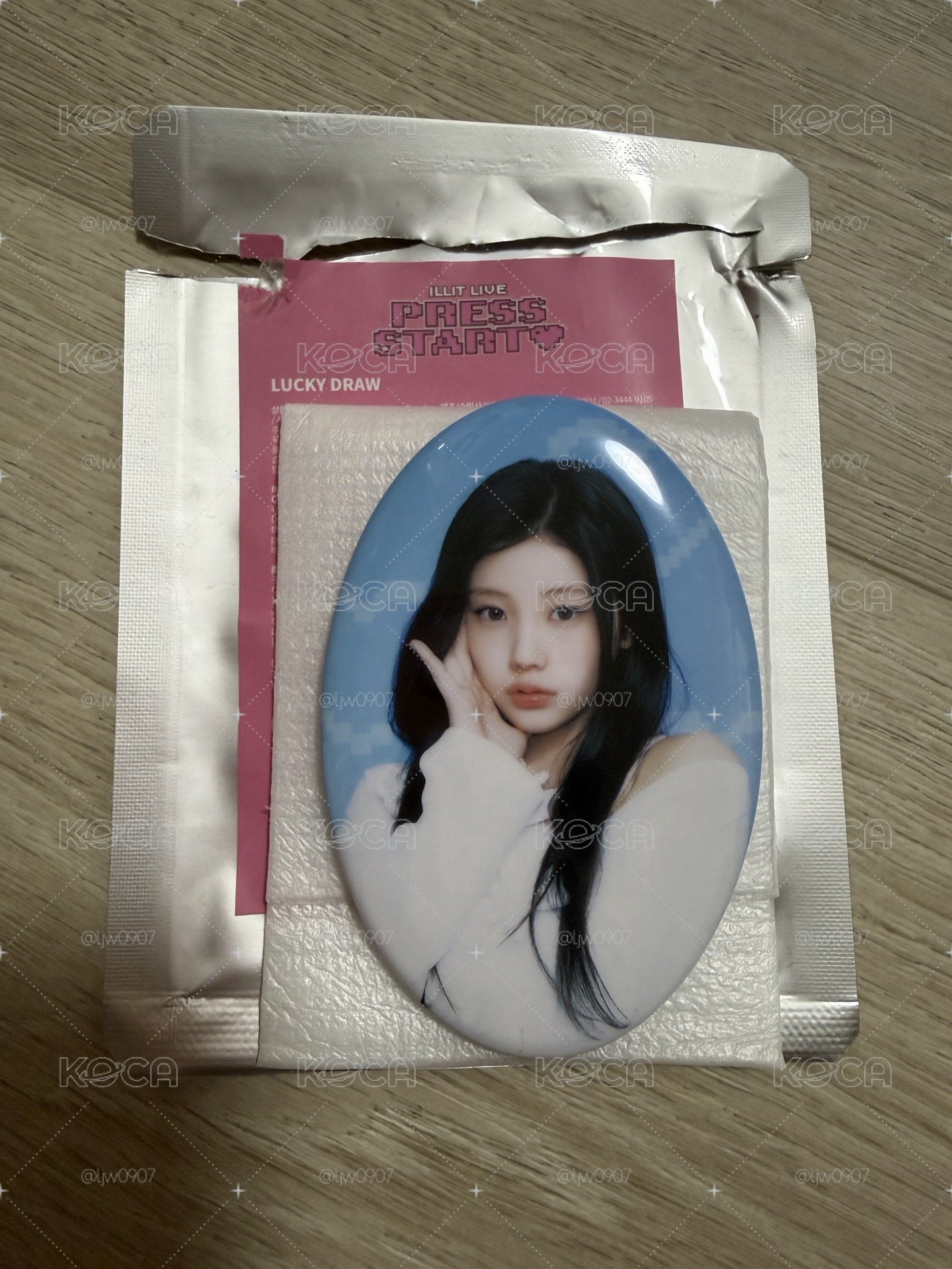 PRESS START 徽章 （Wonhee)
