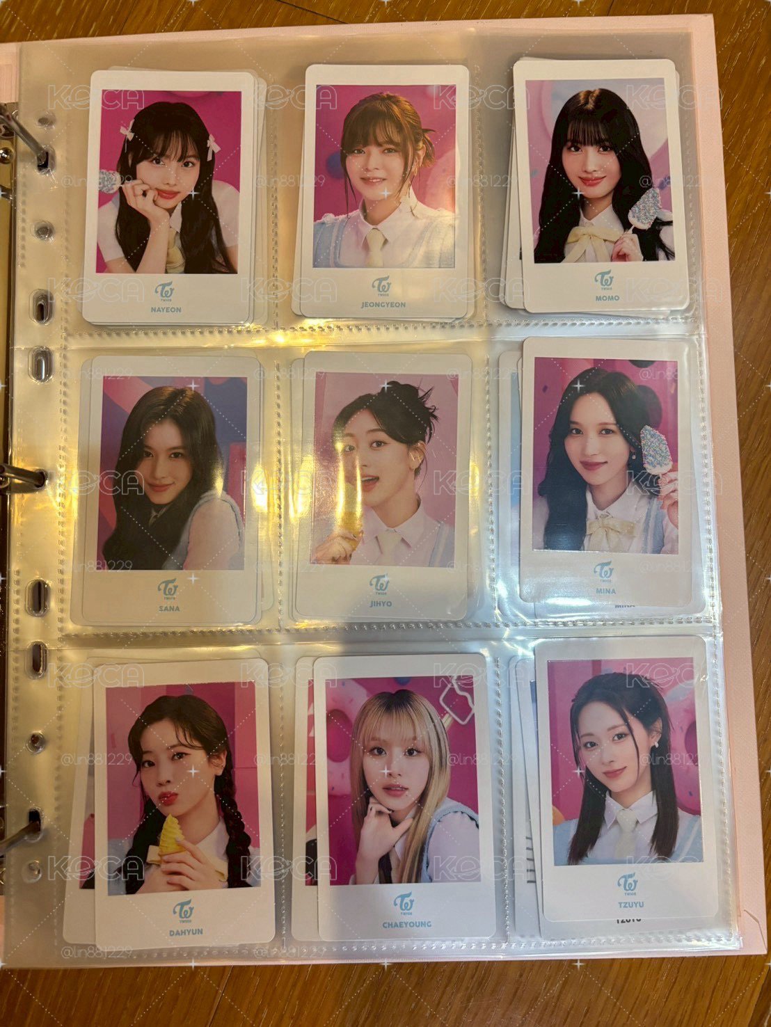 TWICE周邊卡