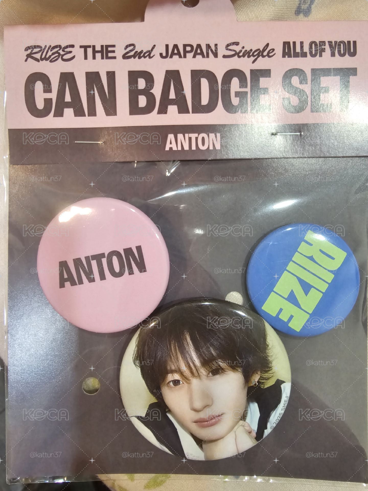 RIIZE  未拆 原宿快閃店 ANTON徽章