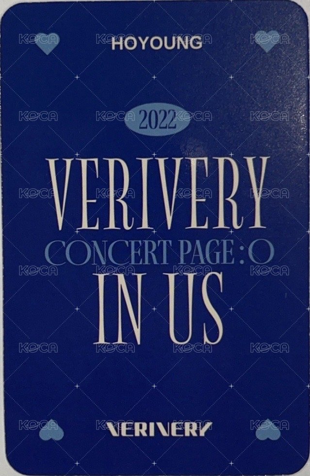 VERIVERY 1st CONCERT PAGE : O 美巡寫真書 周邊卡  背面