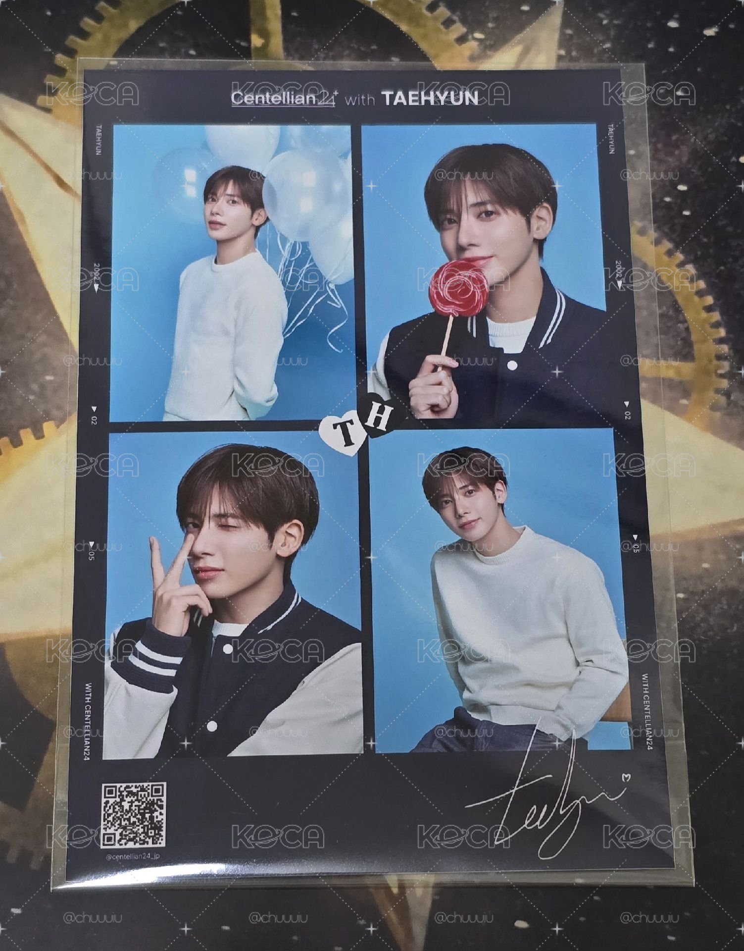 Centellian24+ x TAEHYUN 代言卡 Qoo特典 人生四格