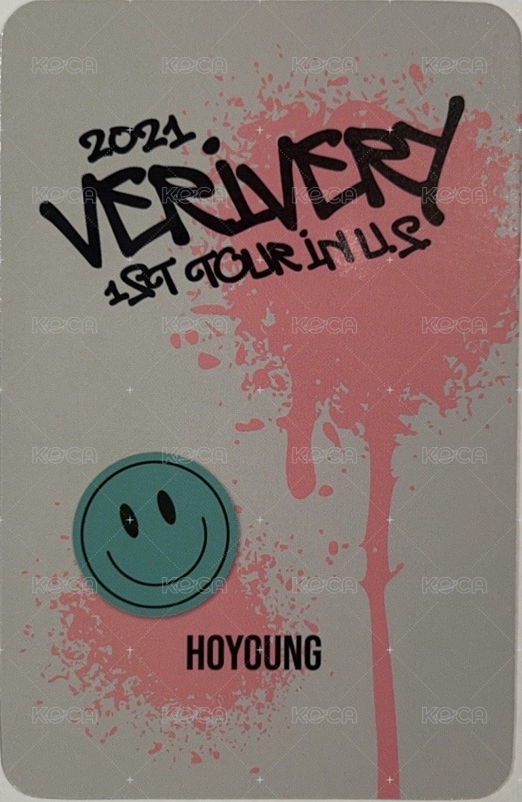 VERIVERY 1st TOUR 美巡寫真書 周邊卡  背面