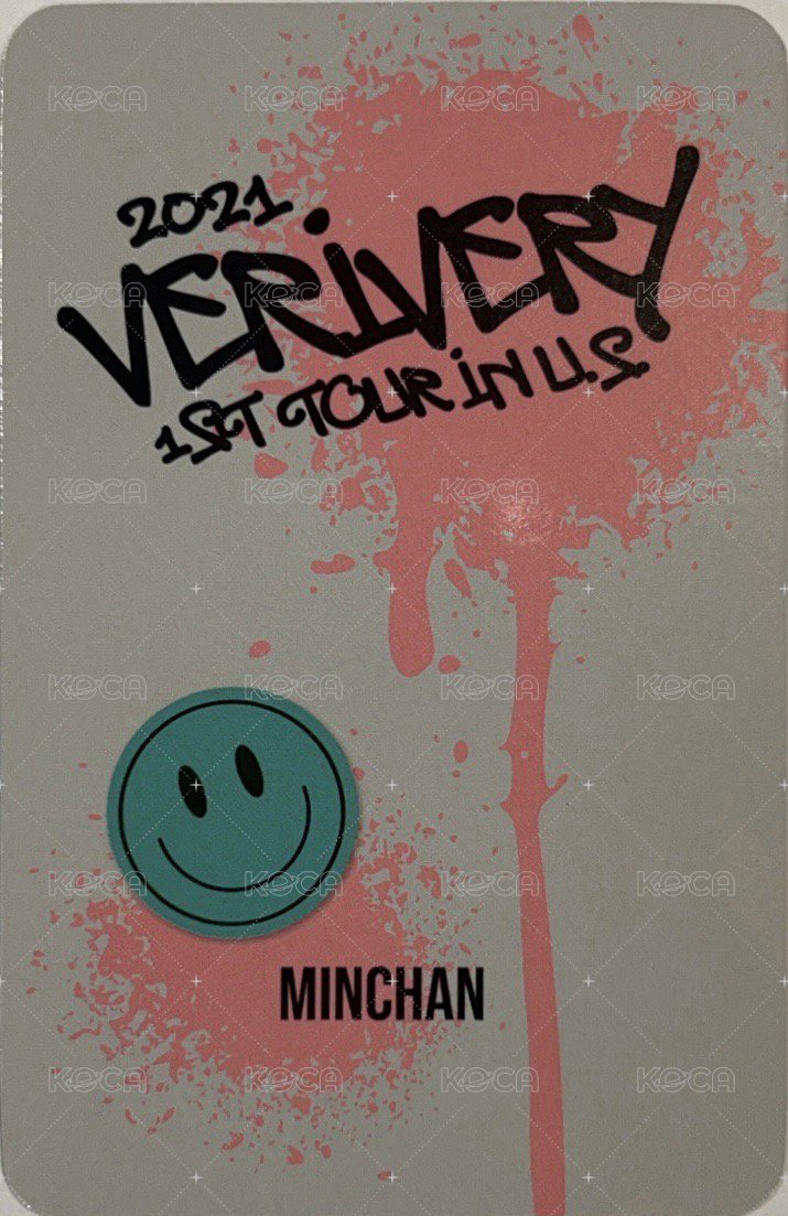 VERIVERY 1st TOUR 美巡寫真書 周邊卡  背面