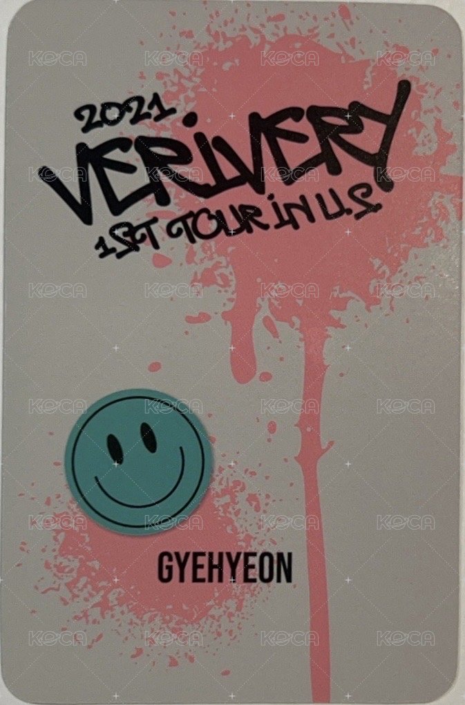 VERIVERY 1st TOUR 美巡寫真書 周邊卡  背面