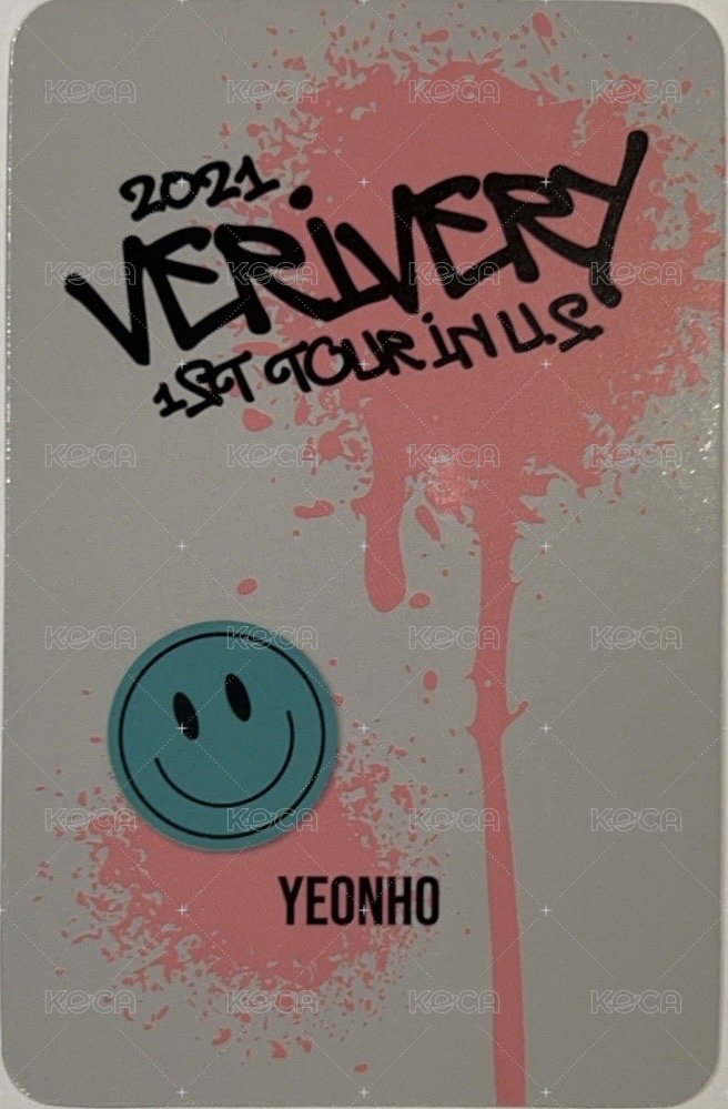 VERIVERY 1st TOUR 美巡寫真書 周邊卡  背面