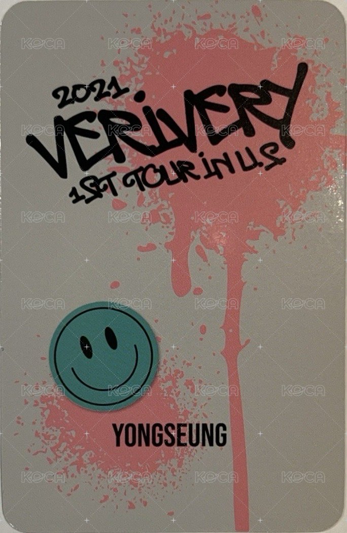 VERIVERY 1st TOUR 美巡寫真書 周邊卡  背面