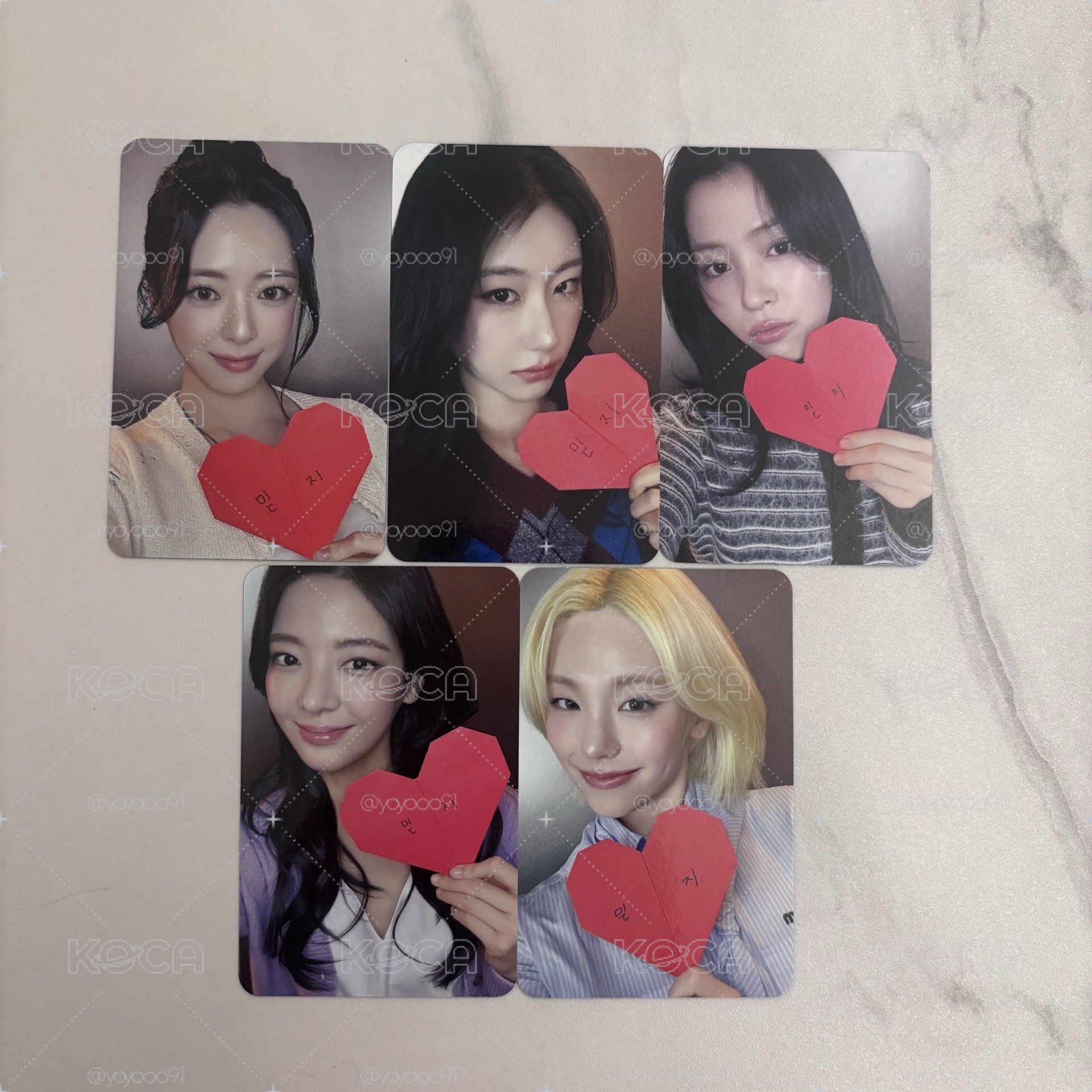 ITZY ms 台北 簽售 中簽卡 一套（五張）