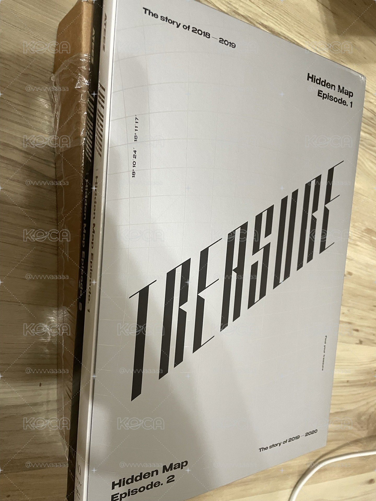 Ateez Hidden Map 回憶錄 Package 千日寫真不含卡 含黑白兩本寫真本體