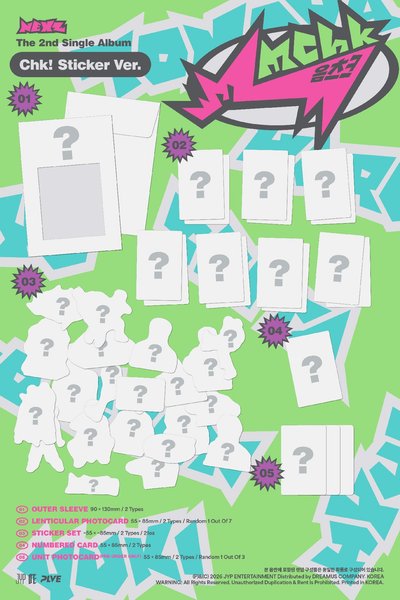 *非現 回歸後2-3周運回*NEXZ Sticker ver.