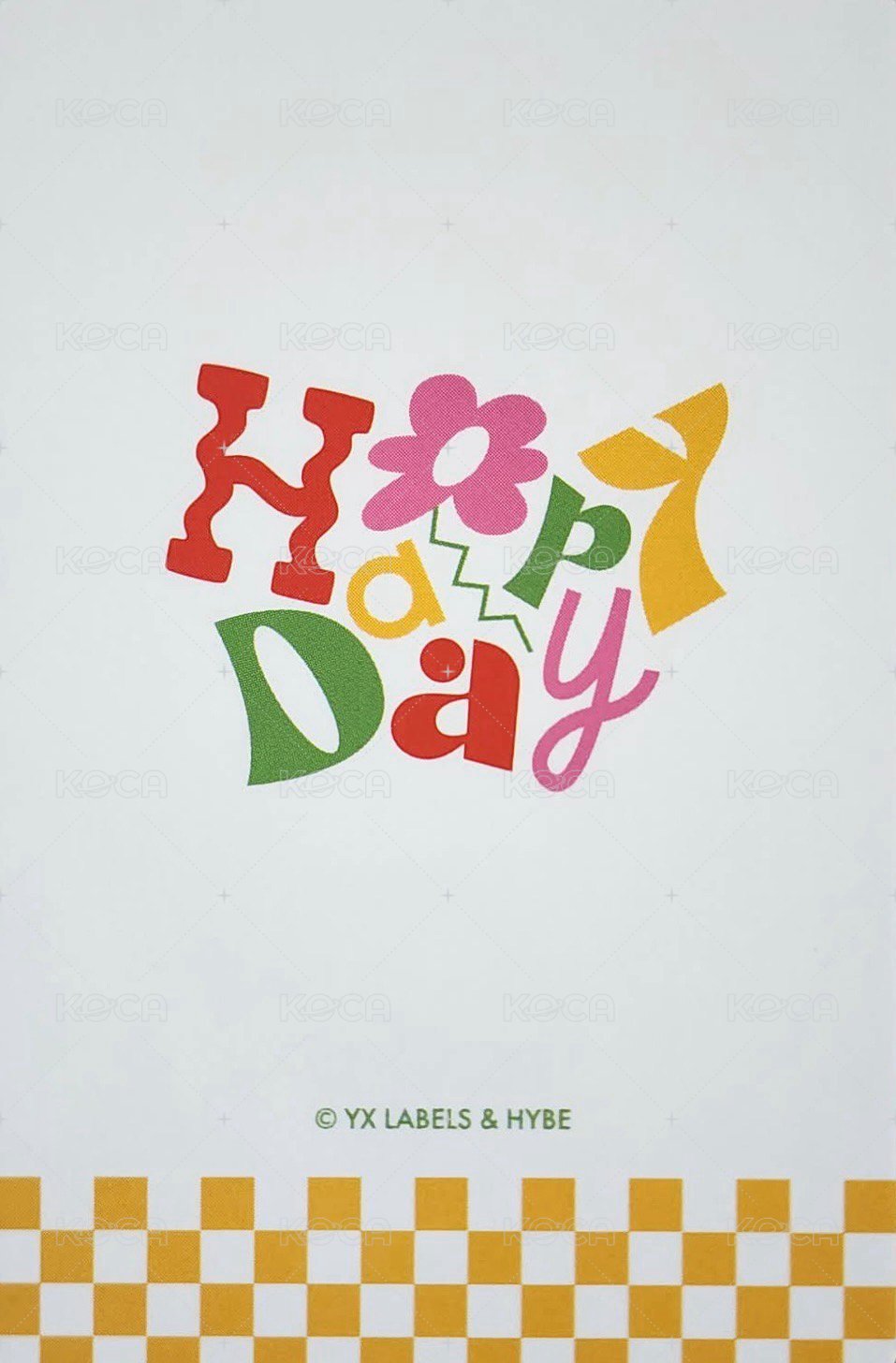 Happy Day  周邊卡 2025~2026 T恤卡 背面