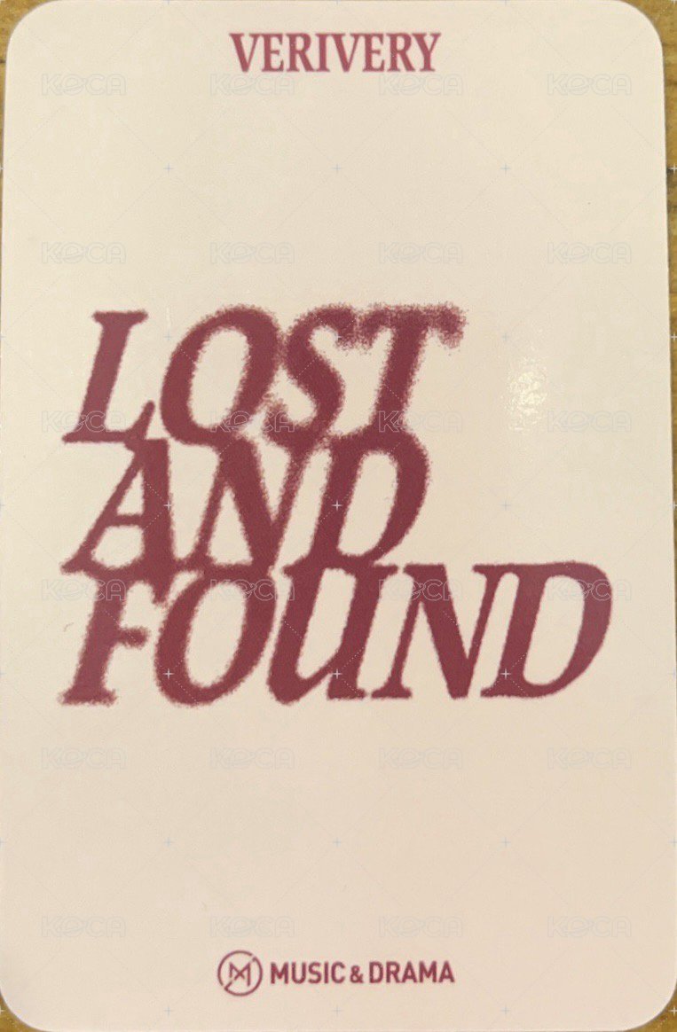 Lost and Found md 線上 簽售卡 hellokitty ver. 背面