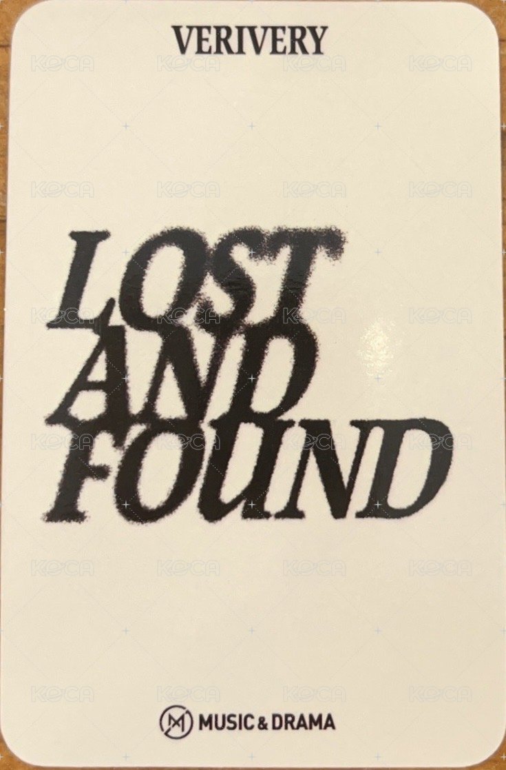 Lost and Found md 線下 簽售卡 北極熊ver. 背面