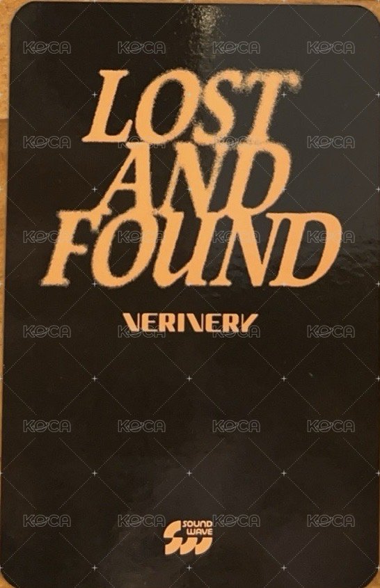 Lost and Found sw 線上 簽售卡 蝴蝶結ver. 背面