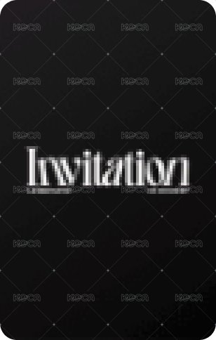 INVITATION 隨機卡 光柵卡 背面