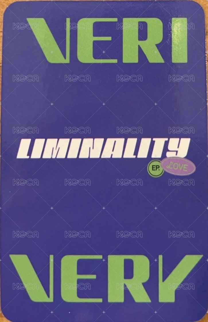 Liminality-EP.LOVE sw 3.0 線下 簽售卡  背面