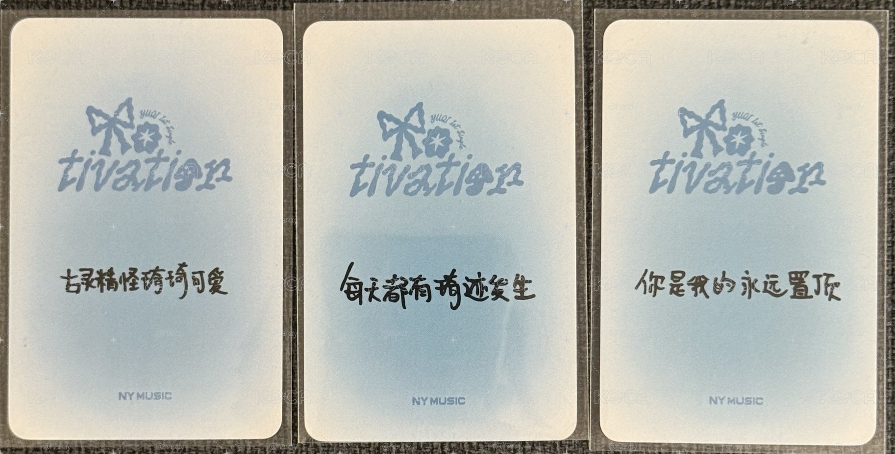 琦lo2 NY預售特典 中文卡背