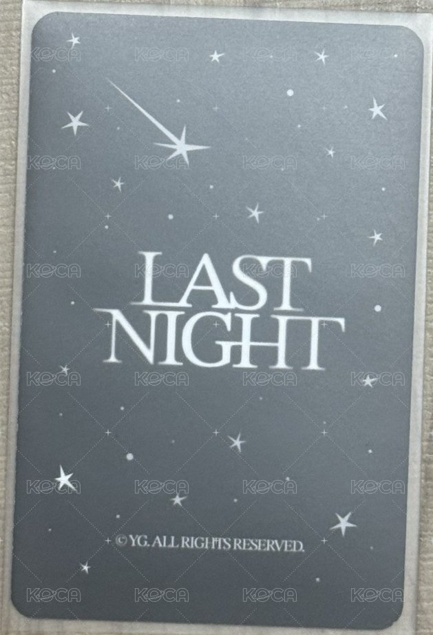 LAST NIGHT   周邊卡 卡盒官拍 背面