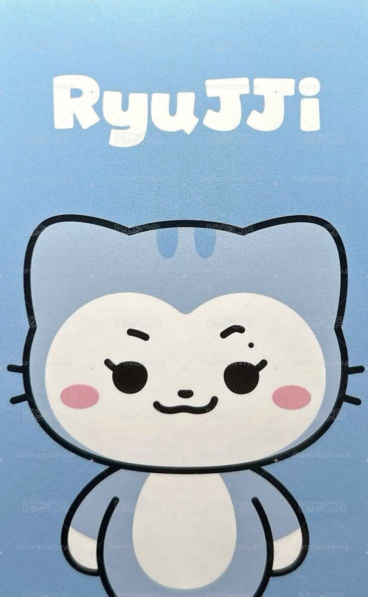 申留真 💙TWINZY—RyuJJi💙 手機磁吸卡套 「把煩惱都通通溜走~🐱」🥠需綁物100🥠