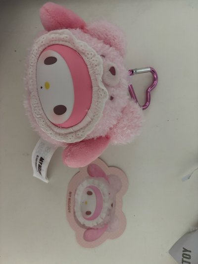 美樂蒂三麗鷗絨毛娃娃愛心扣