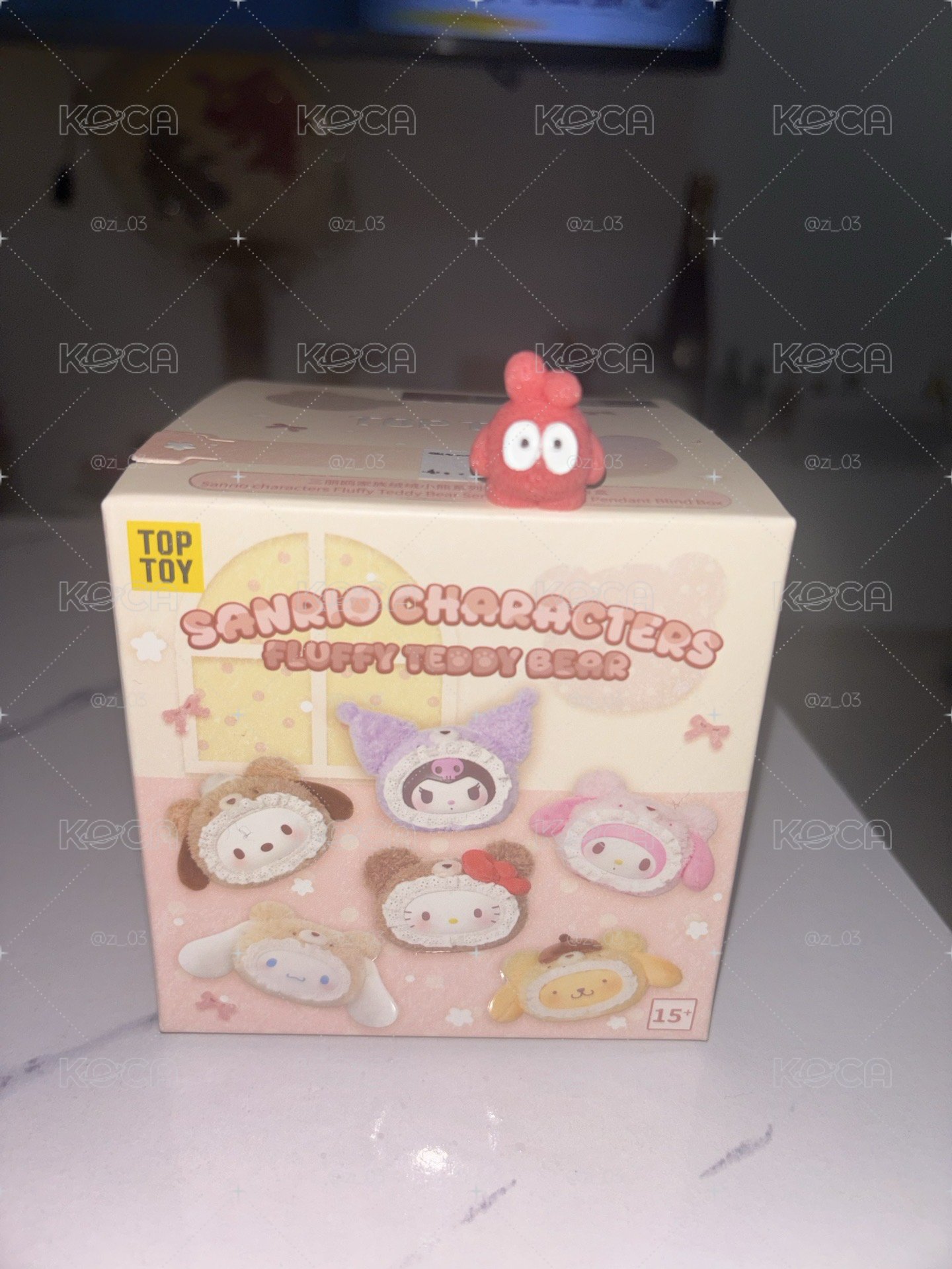 美樂蒂三麗鷗絨毛娃娃愛心扣