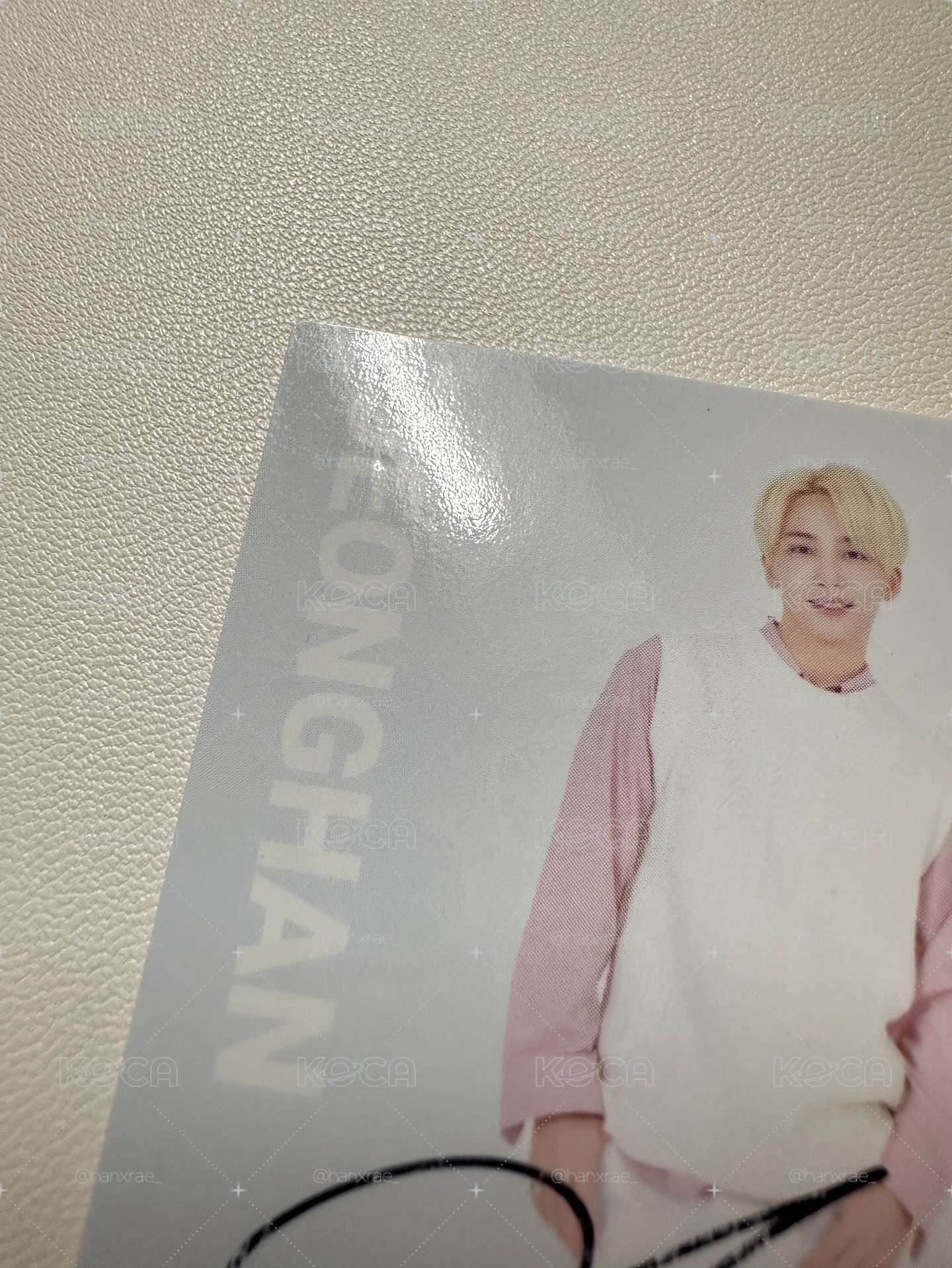 SEVENTEEN 淨漢 HARU粉衣親簽卡