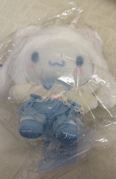 白貓大耳狗娃娃/吊飾