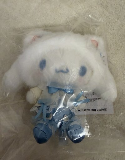 白貓大耳狗娃娃/吊飾