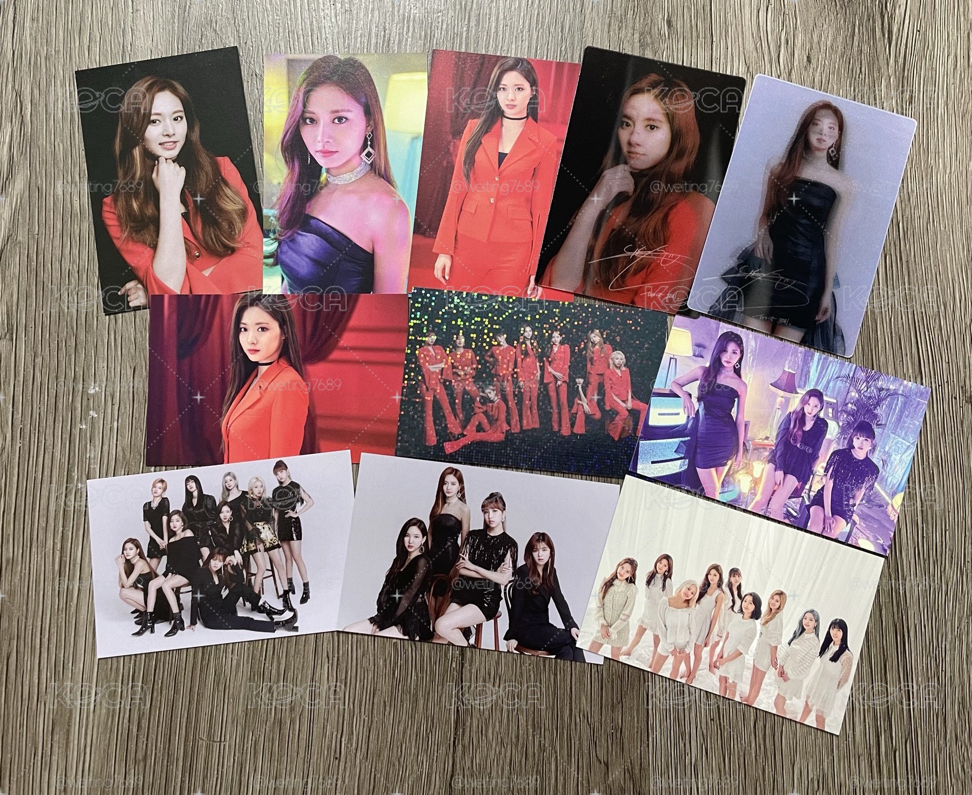 Twice_Twicelight三巡演唱會隨機小卡 子瑜+團卡組