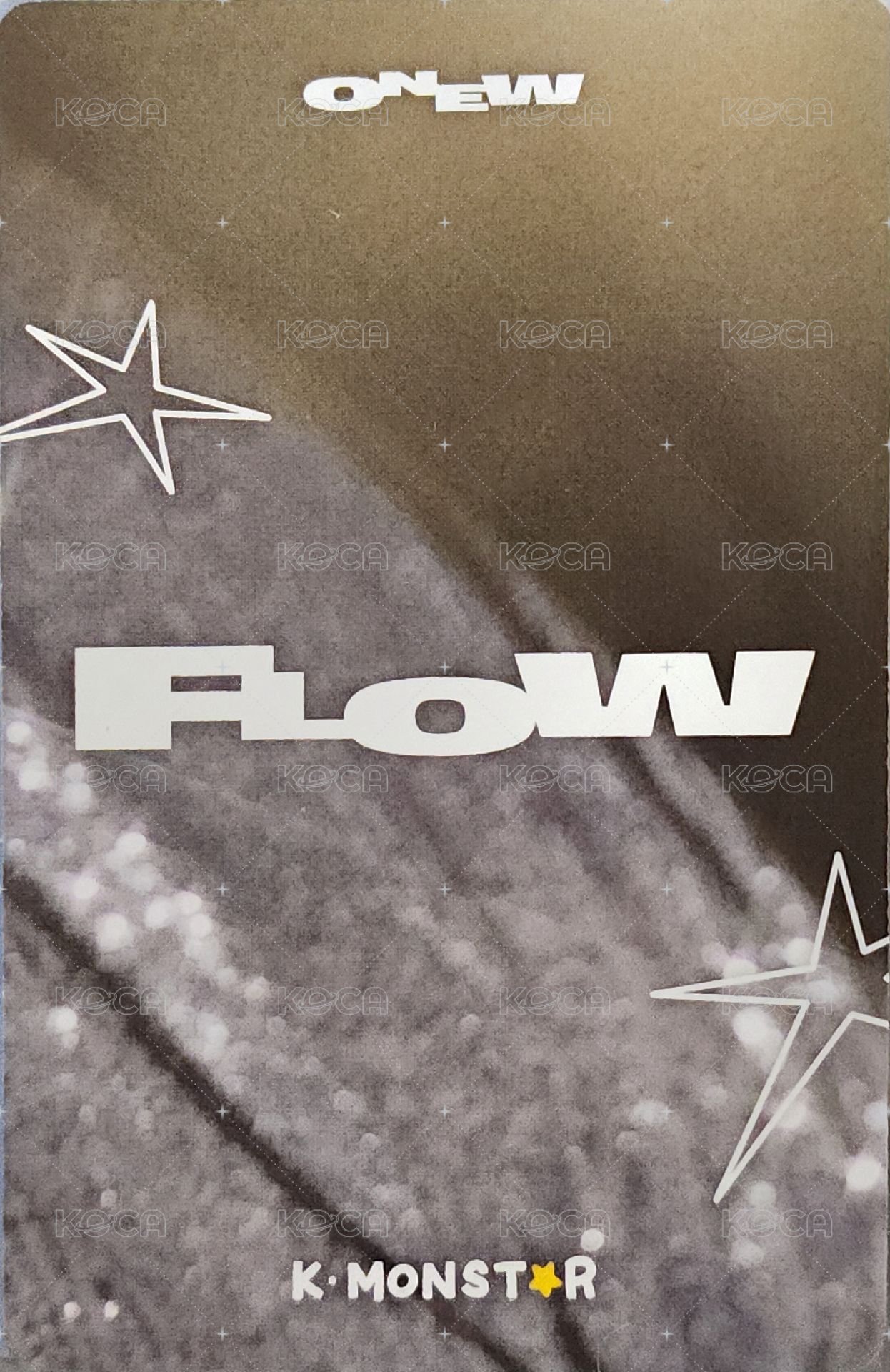 FLOW km 簽售卡  背面