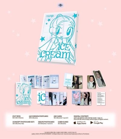 【現貨】ITZY Yuna Ice Cream MSLD 1.0特典含專（AB版本各1）