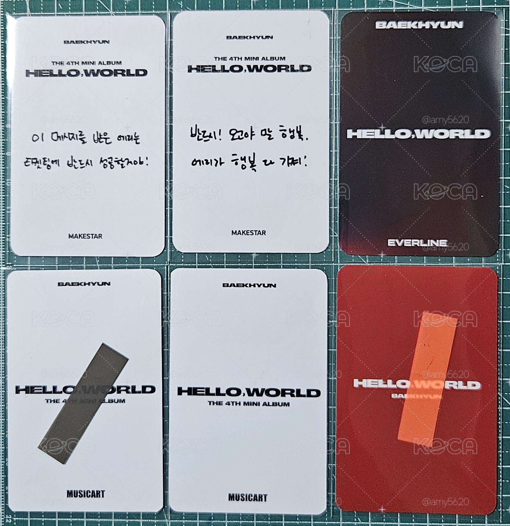 伯賢Hello world 卡