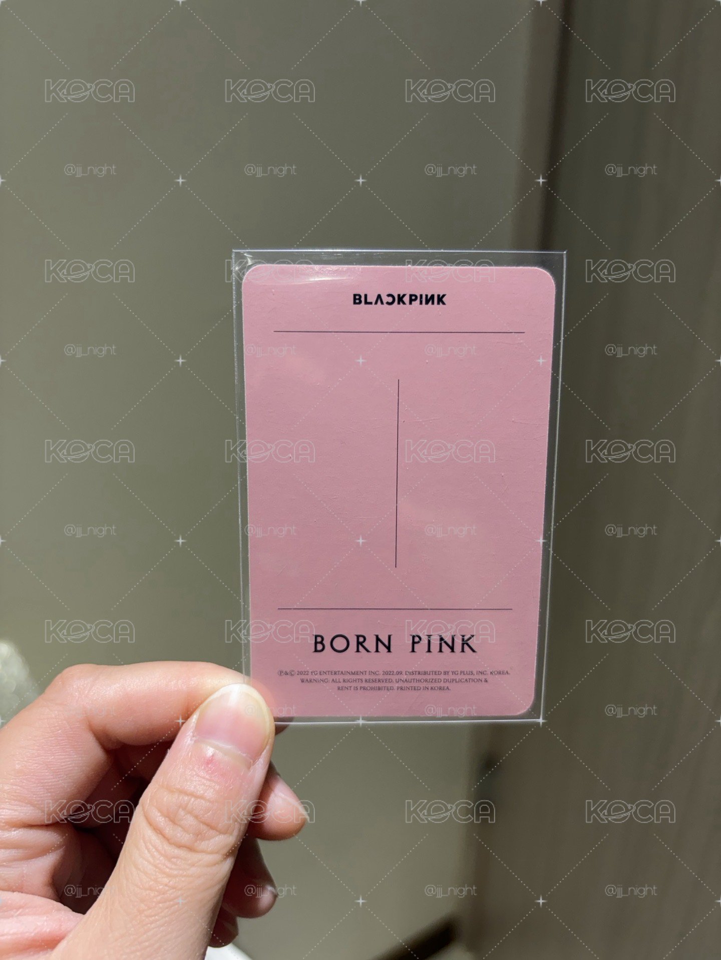 BLACKPINK Jisoo BORN PINK 專卡 Pink ver.B