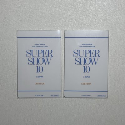 SUPER JUNIOR SUPER SHOW 10 日本場週 特典卡 滿額卡 利特 SS10 日週